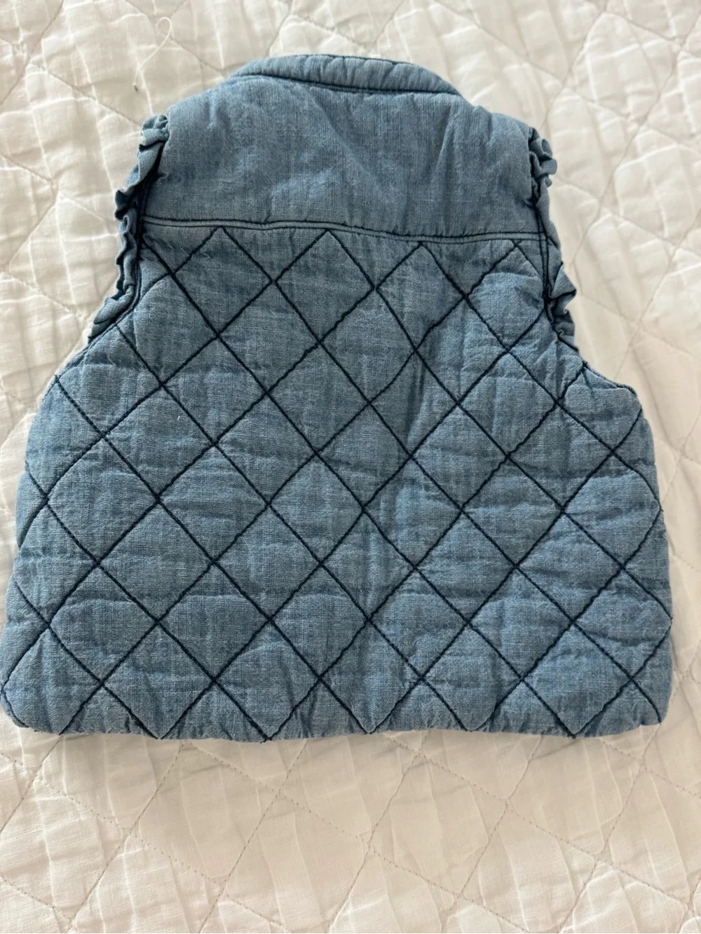 GAP Baby Quilted Light Blue Toddler Vest